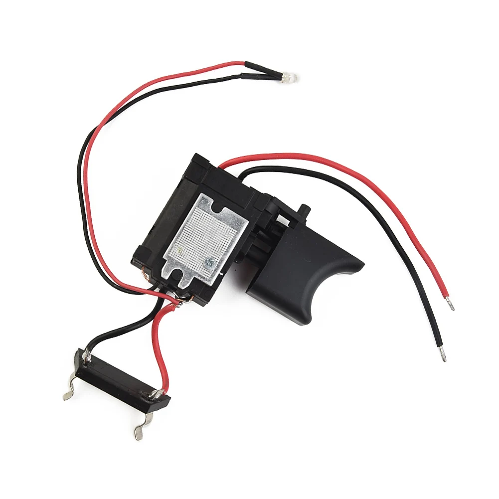 

16A Trigger Switch Replacement Tools With Small Light 1pc 7.2V-24V Black Cordless Drill Electric Metal Durable
