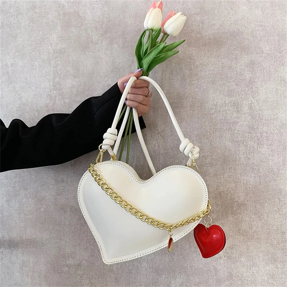 

Роскошная брендовая Сумка-тоут для женщин, дизайнерская сумочка в форме сердца для подмышек, трендовая женская сумка через плечо, клатчи