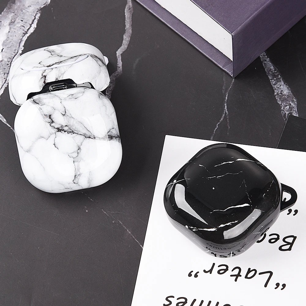 

For samsung Galaxy buds 2 pro water sticker marbled partten Luxury earphone cover For Galaxy buds 2 live hard PC protective case