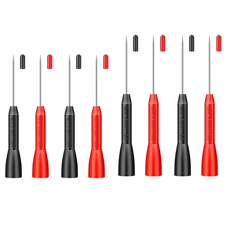 

4Pcs Insulation Piercing Needle Pin Non Destructive Multimeter Test Probe 10A 600V For 2Mm Test Lead Multimeter