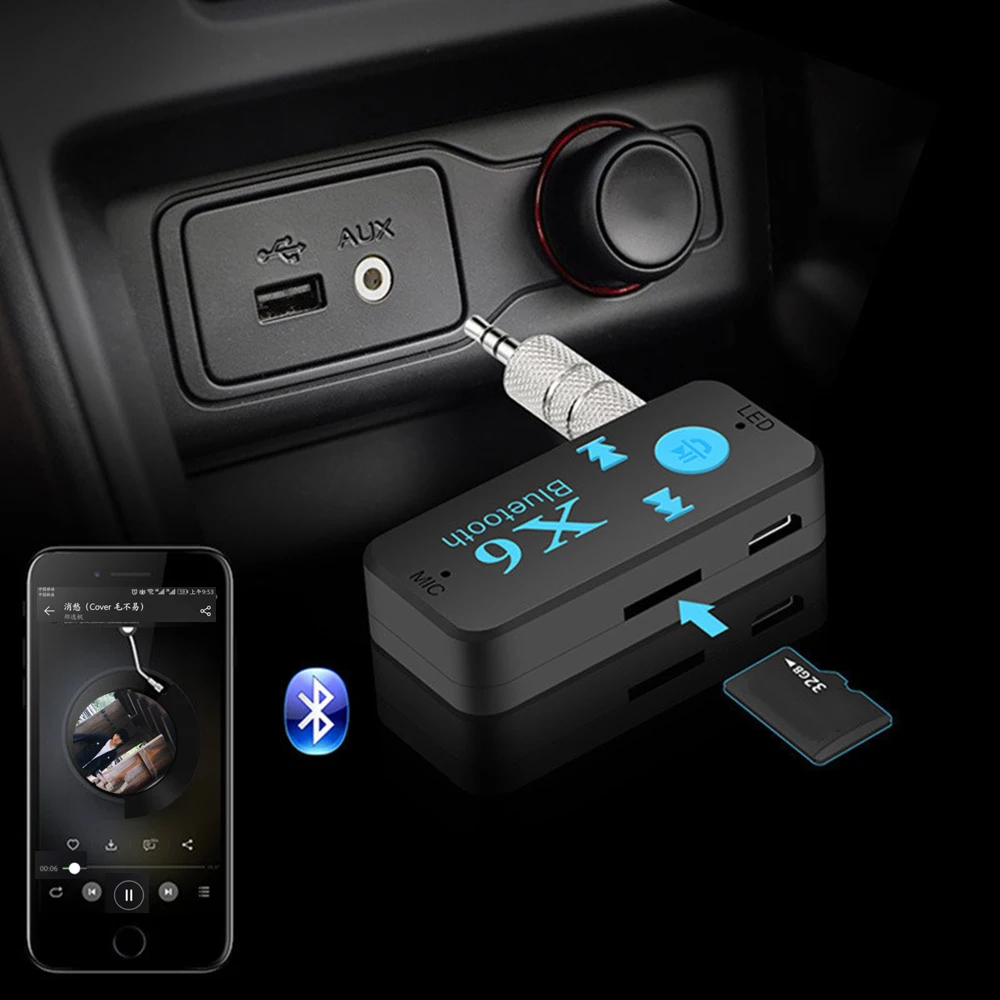 Aux Bluetooth-адаптер для автомобиля Разъем 3 5 мм USB Bluetooth4.0 Nissan NV200 Nuvu NV2500