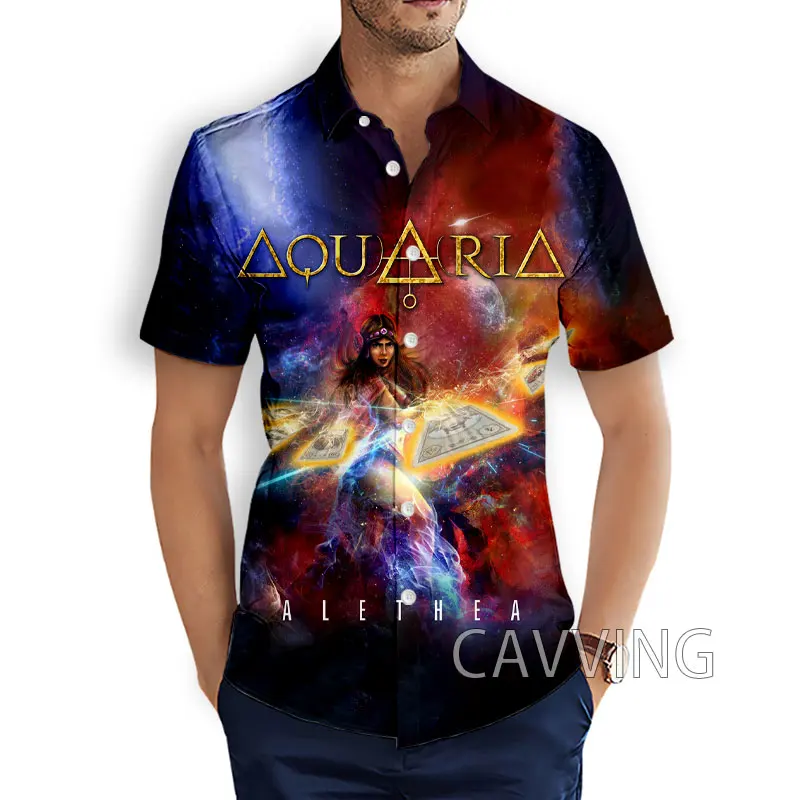 

Модные повседневные мужские рубашки CAVVING с 3D принтом аквариума рок, свободные дышащие строительные рубашки с короткими рукавами