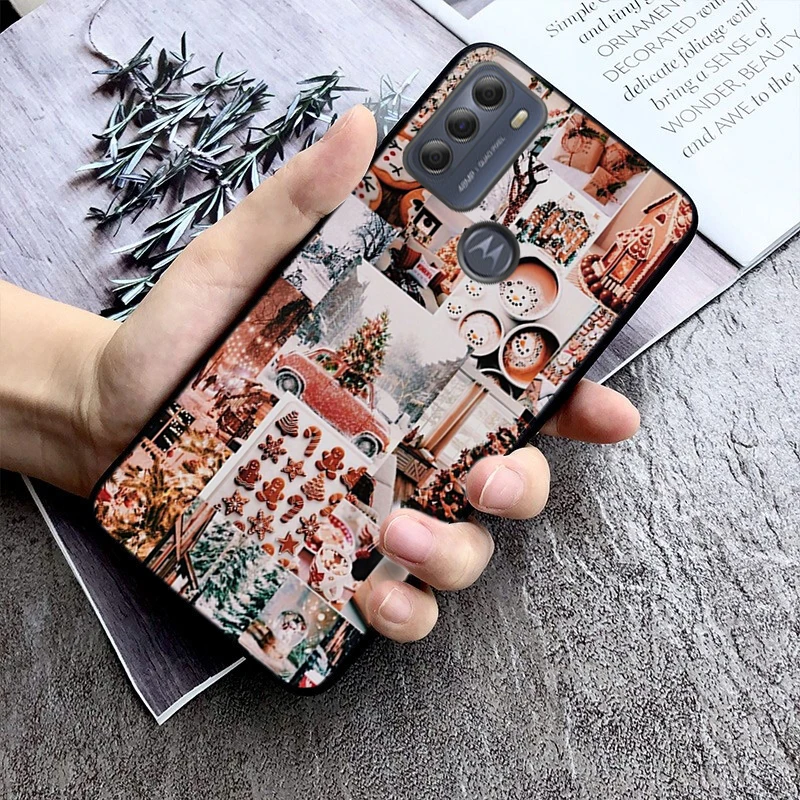 Милый Рождественский телефон с оленем для Moto E32 E32S E20 E40 E7 Plus Edge 40 30 Ultra Neo 20 lite G13 G9Plus