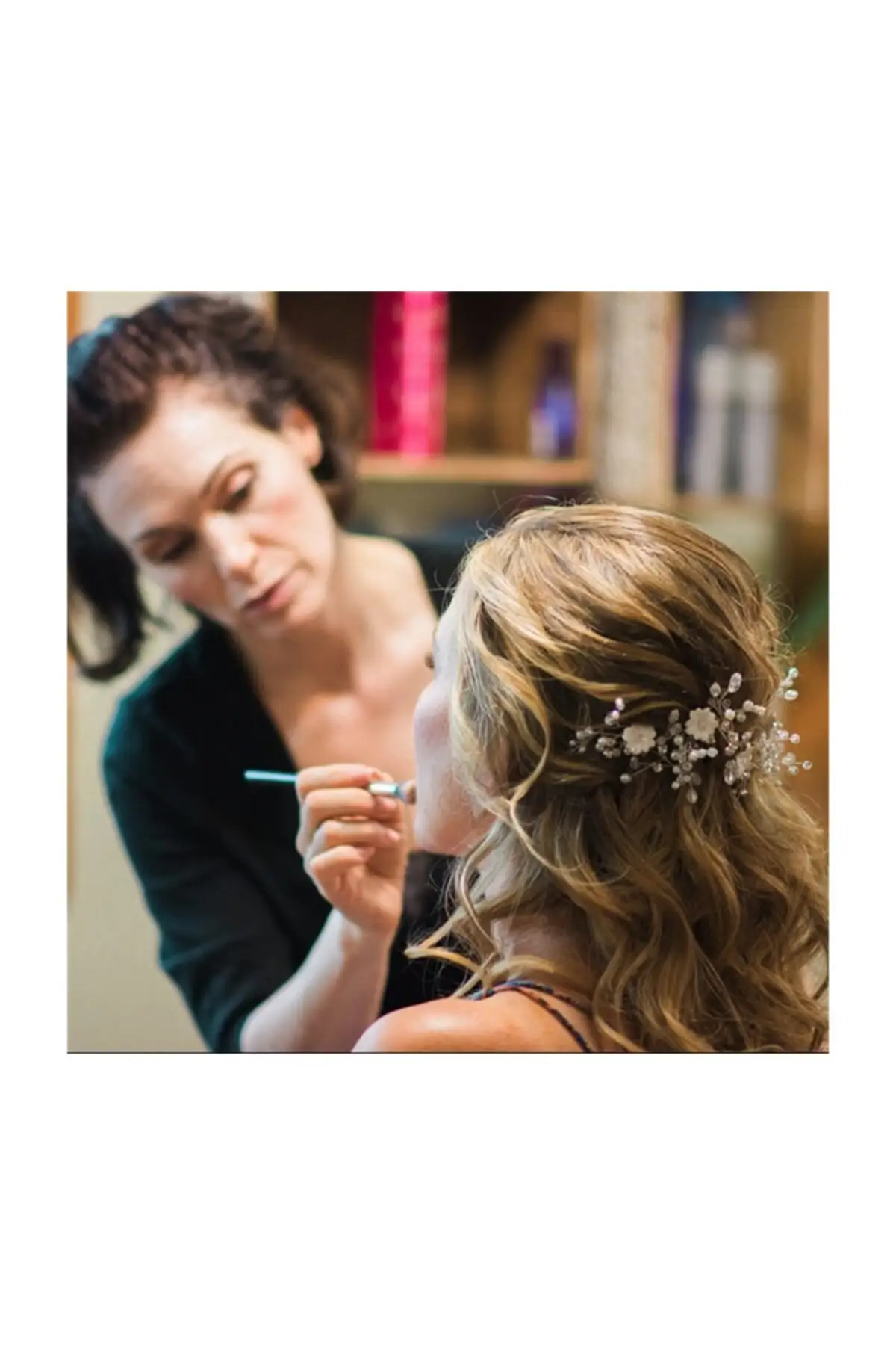 

Bridal Accessories Floral Pearl Detailed Bridal Crown Wedding Handmade For Bride And Bridesmaids