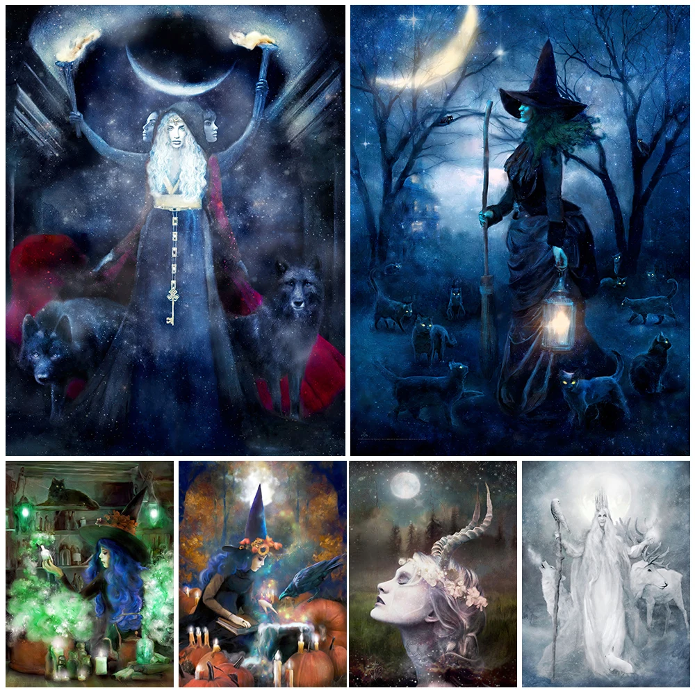 Постер &quotЗимняя богиня и рогатая богиня&quot