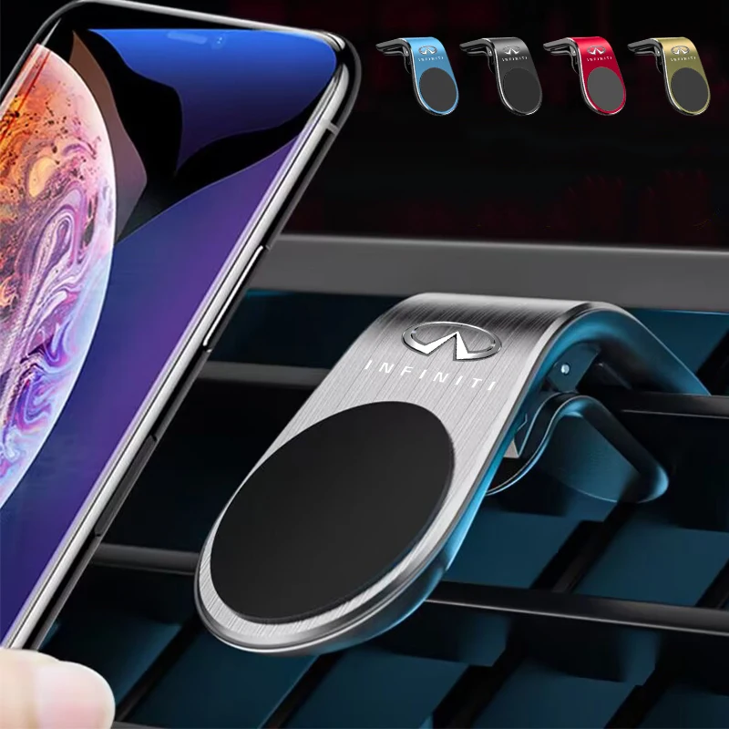 Автомобильная Металлическая магнитная подставка 360 ° для телефона Infiniti ESQ EX25 EX35 EX37 FX35 FX37 JX35 G25 G35 G37 M25 M37 Q30 Q50 Q60 QX30 QX60 товары