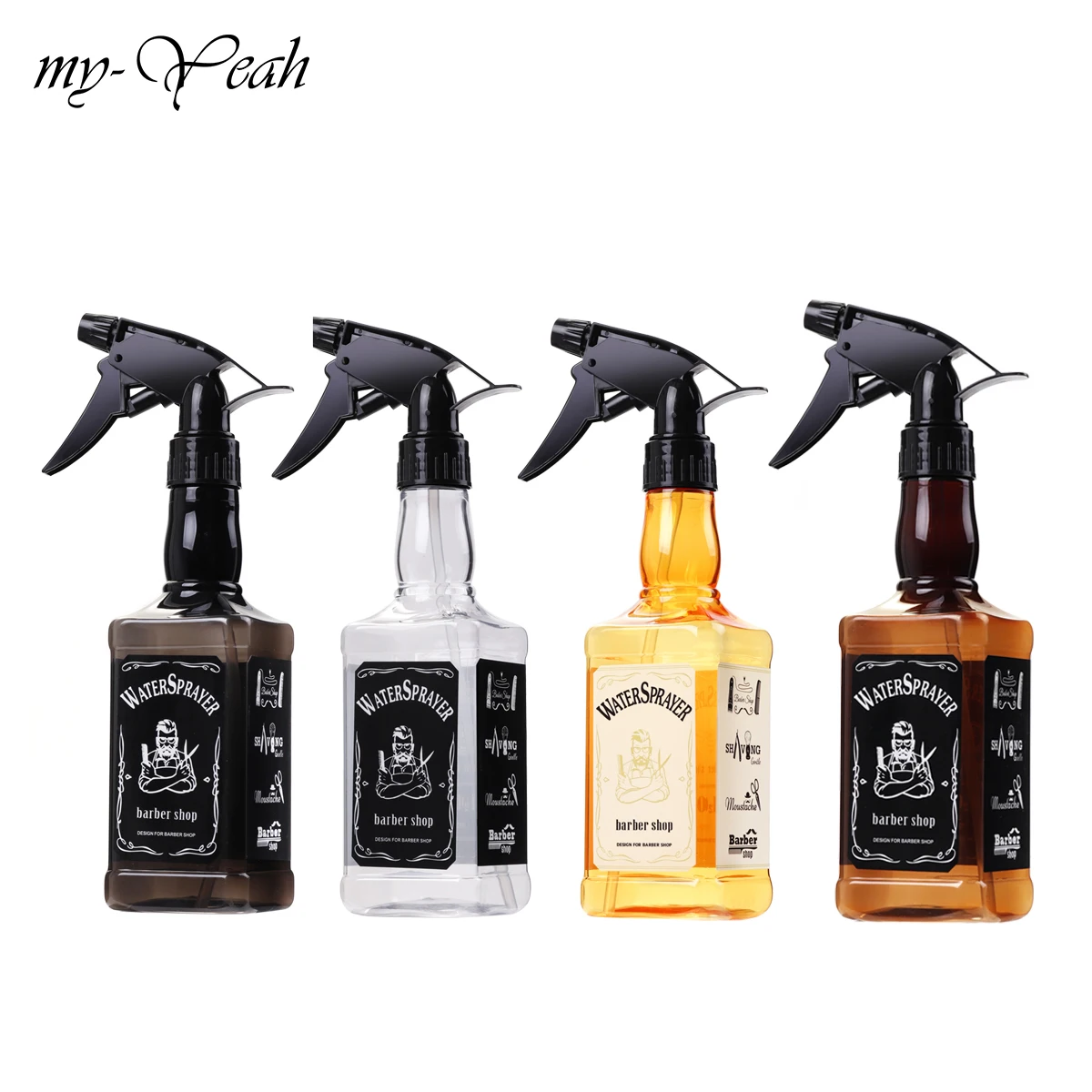 

3 Colors 500ml Hairdressing Spray Bottle Retro Whiskey Oil Head Watering Can Water Sprayer Professional Salon Barber Hair Tool