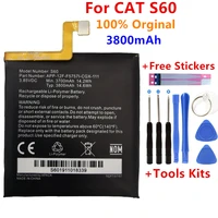 100 original replacement battery 3800mah for caterpillar cat s60 app 12f f57571 cgx 111 batteries bateriagift tools stickers