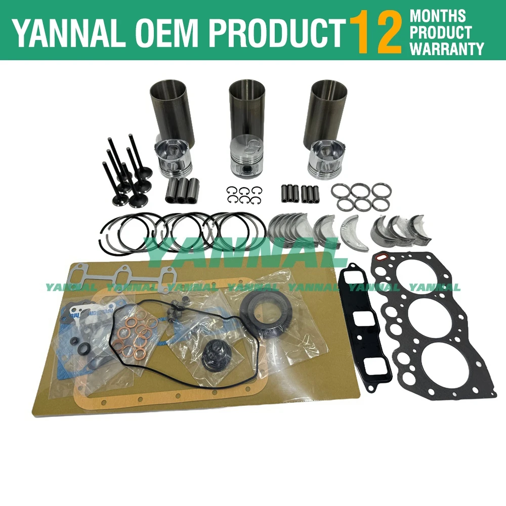 3TN66-UJ 3TN66L 3TN66E Комплект для капитального ремонта Yanmar John Deere 240 332 415