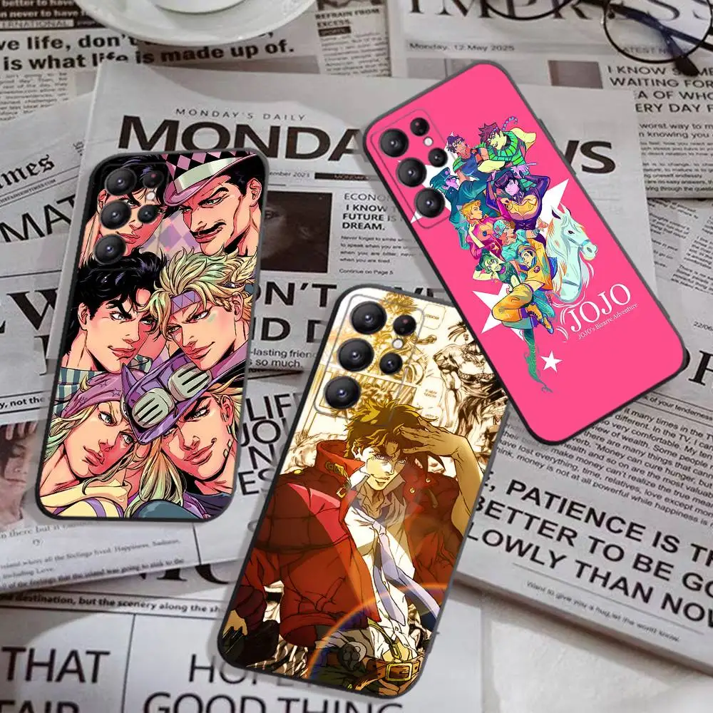 Фото Японский чехол для телефона JoJos Bizarre Adventure для Samsung S 24 Fe 25 Ultra Plus 20 Lite 21 30 22 23 24 22 Ultra 5G Fundas №1