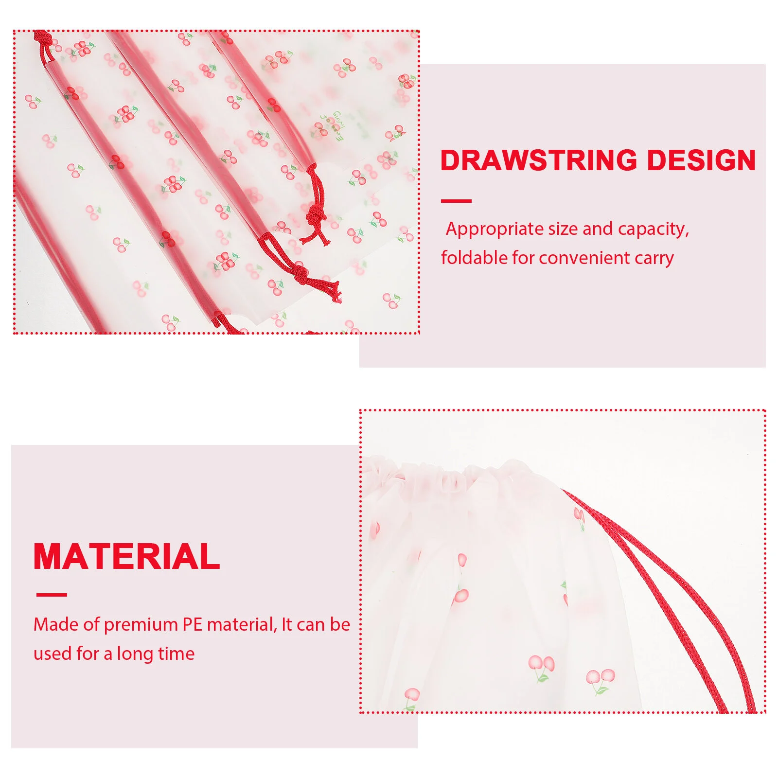 Storage Bags Dirty Clothes Cute Laundry Household Pouch Large Drawstring Container