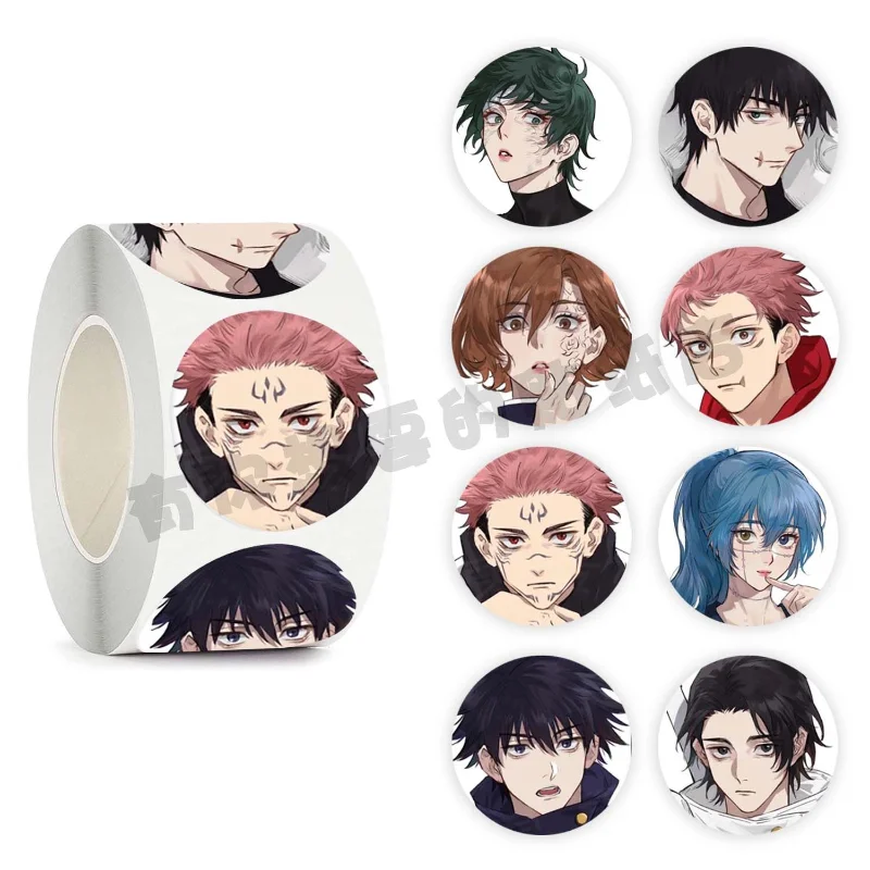 

Jujutsu Kaisen Anime Sticker Gojo Satoru Fushiguro Megumi Kawaii Sealing Sticker School Supplies Cute Student Stationery Gift