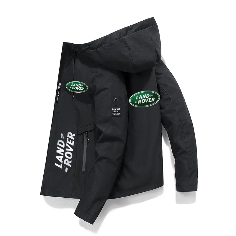 

Куртка с капюшоном и логотипом автомобиля Land Rover, свитшот на молнии, мотоциклетный велосипед, костюм Rushsuit в стиле хип-хоп, уличный Модный пуловер, мужская одежда Audi