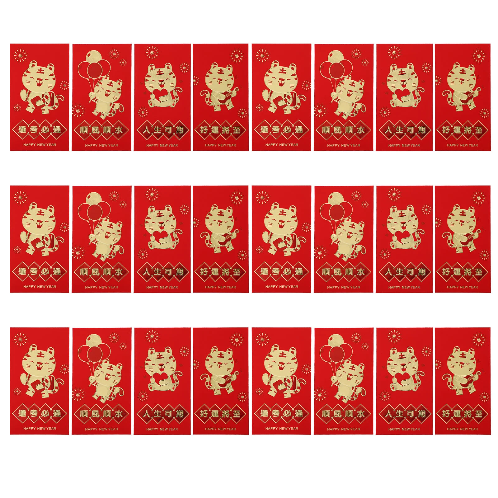 

24Pcs New Year Pockets 2022 New Year Red Envelopes Chinese Lunar Year Red Envelope Red Envelopes Hong Bao