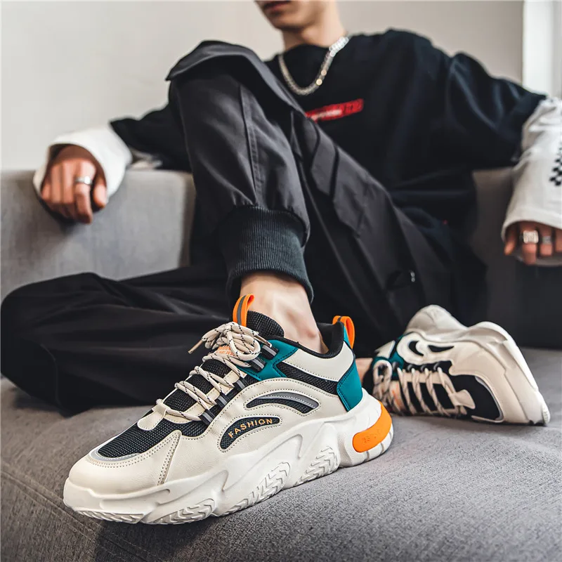 Men Running Shoes Lightweight Sport Shoes Mesh Breathable Casual Sneakers Non-Slip Outdoor for Men New Arrival