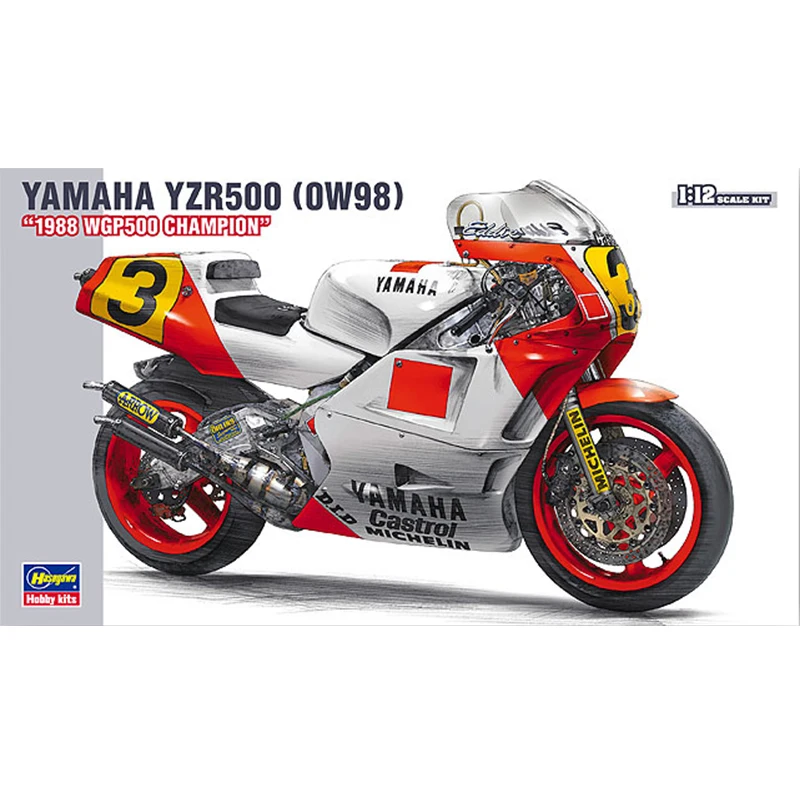 

Модель мотоцикла Yamaha YZR500 1/12 WGP500, модель для взрослых 1988