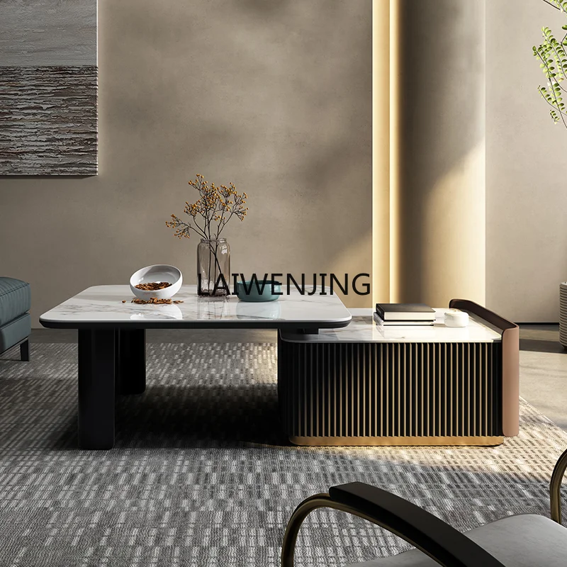 Квадратный журнальный столик SGF для гостиной простой Телескопический креативный