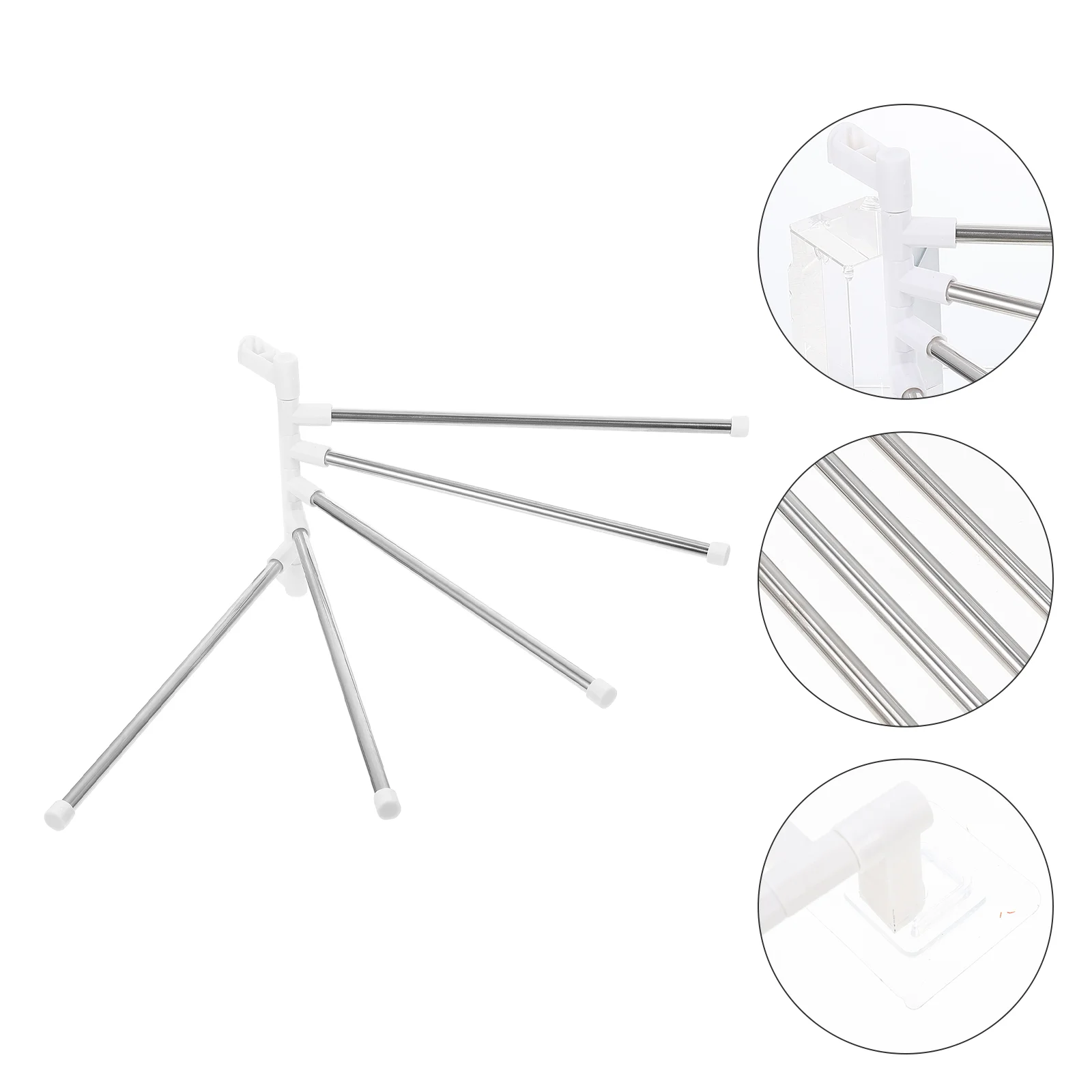 

Rotating Towel Hanger Shelf Holder Wall Mounted Clothes Multipurpose Rack Fold Towels Wall-mounted Lengthen Hanging