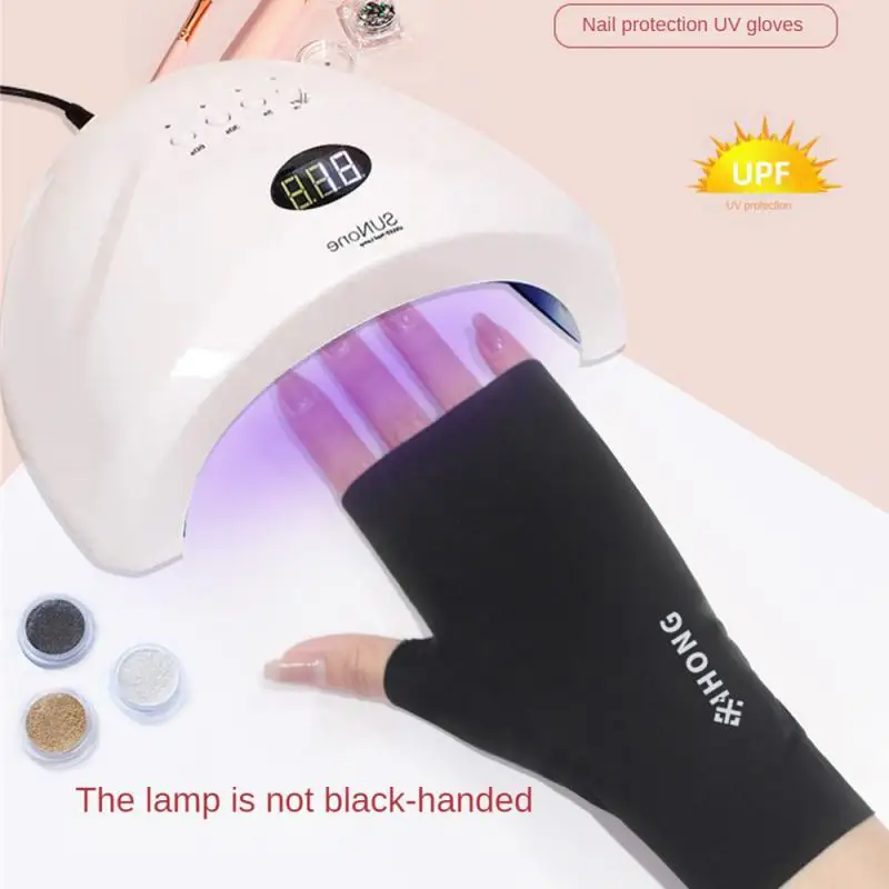 Nail Enhancement Gloves Led Lamp Uv Protection Radiation Proof Glove Manicure Art Tool
