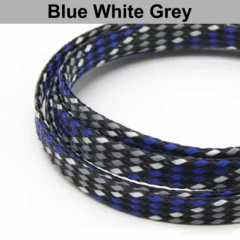 

8 мм новая оплетка, ПЭТ-пряжа + ПП, хлопок, мягкая проволока, изолированная обертка, жгут защиты кабеля, кабельная оболочка, 1/3/510 метров