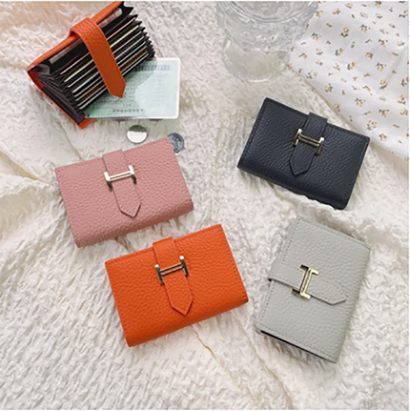 genuine leather womens luxury design card bag fashion short cardholder 2021 free global shipping