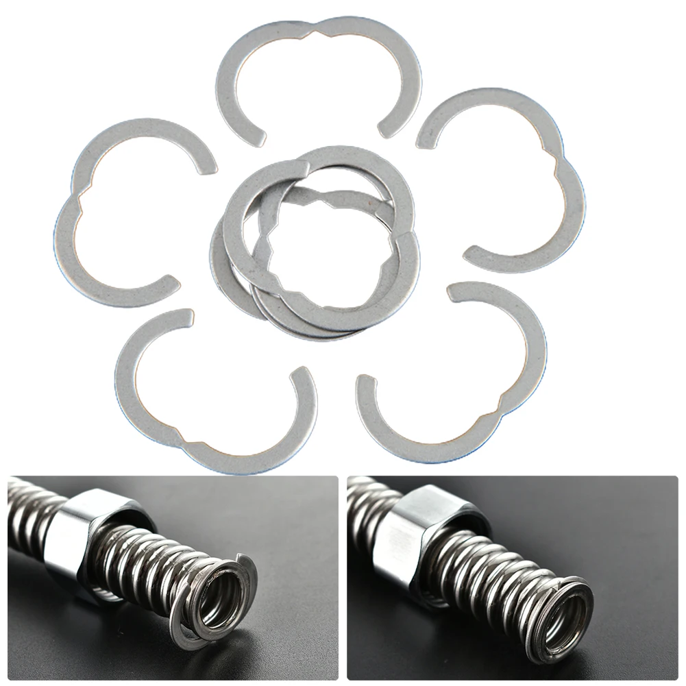 

10pcs Solar Stainless Steel Corrugated Pipe Segment Rings DN16 DN20 DN25 DN32 Home Improvement Pipe Solar Panels Parts