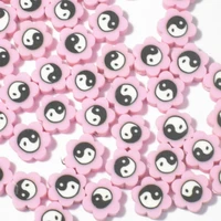 10mm3050100pcslot smiley face beads polymer clay beads loose spacer beads for jewelry making diy bracelet accessories
