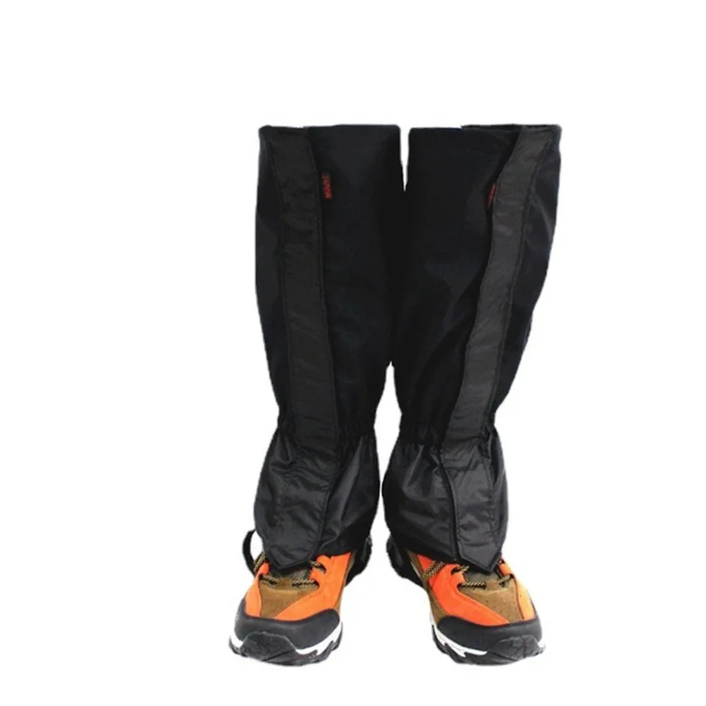 Waterproof Accessories Hiking Boot Gaiters 1 Pair Waterproof Gaiters Black Children/Ladies/Men Polyester Fabric