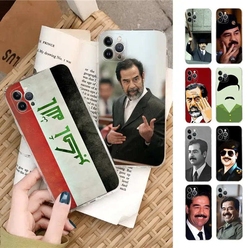 

Saddam Hussein Iraq Phone Case Silicone Soft for iphone 14 13 12 11 Pro Mini XS MAX 8 7 6 Plus X XS XR Cover