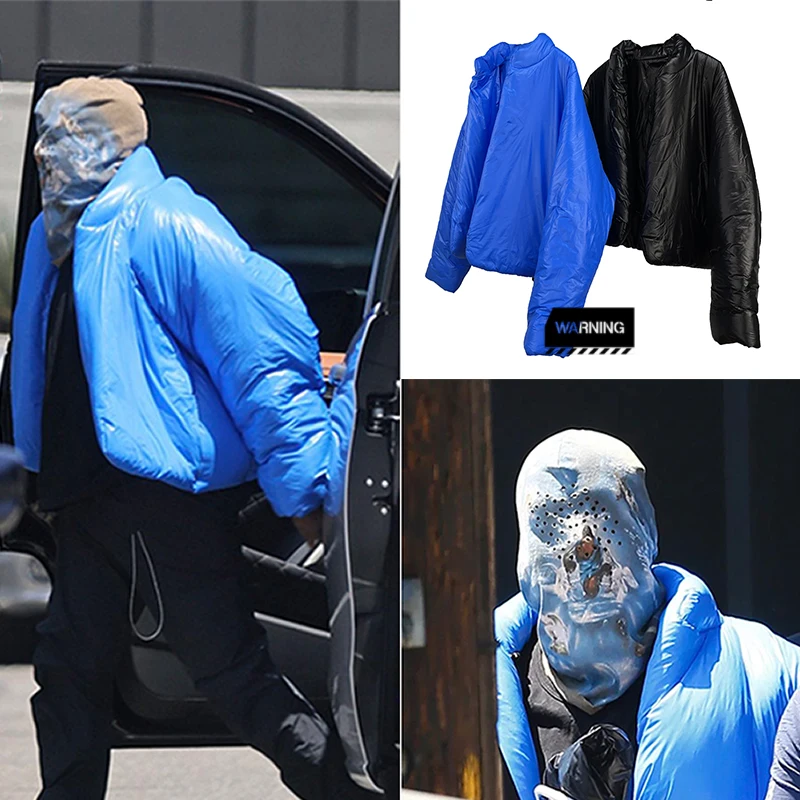 Зимняя хлопковая одежда KANYE WEST для совместного сотрудничества однотонная куртка