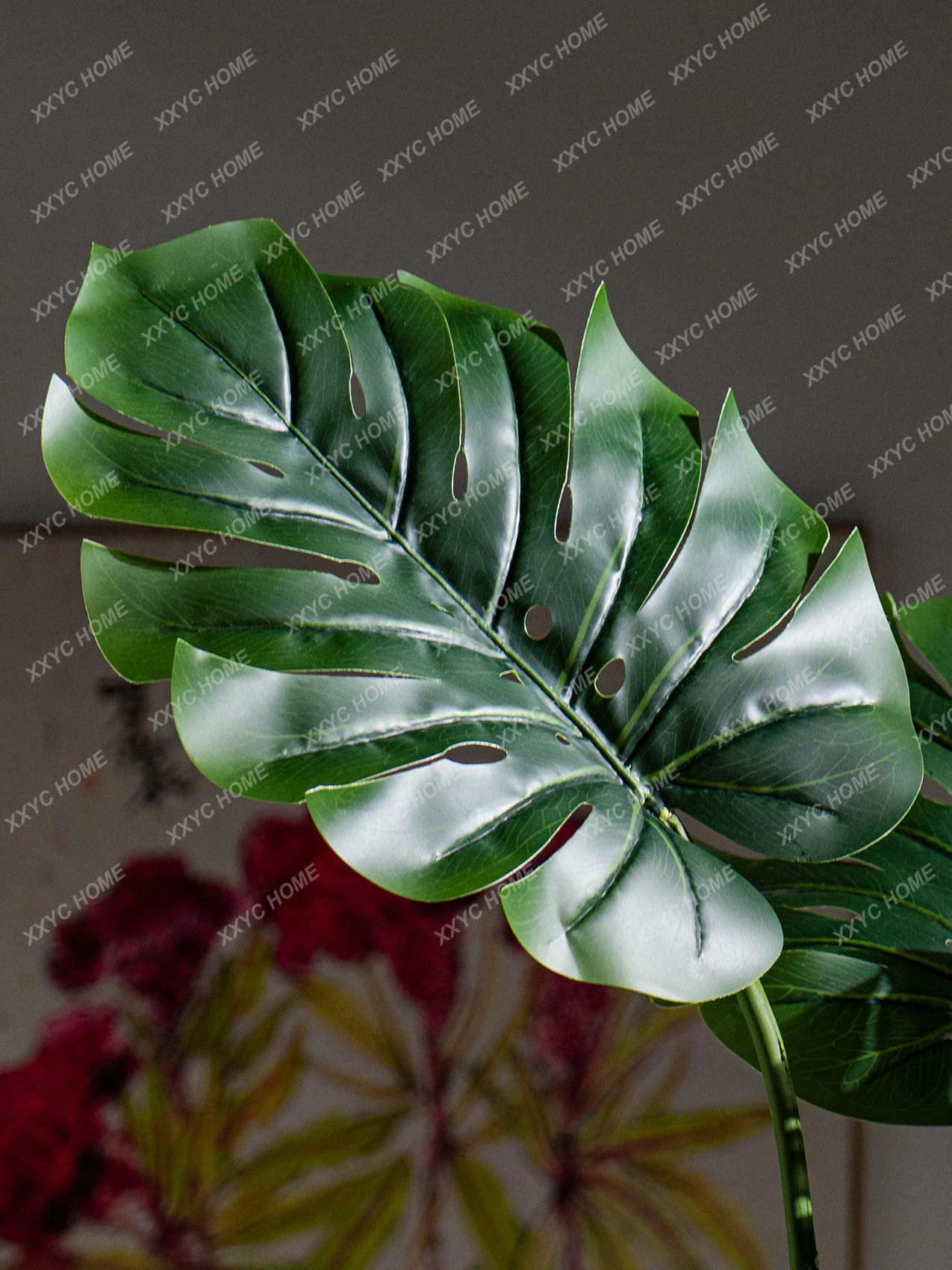 Большое псевдодерево большой лист монстера чадеса растение имитация