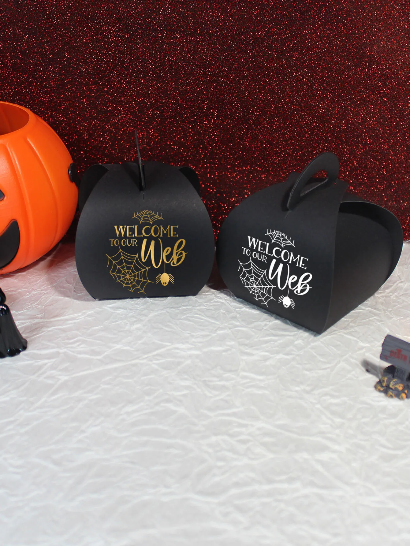 Коробка для конфет на Хэллоуин искусственная тыква кекс печенья коробки с