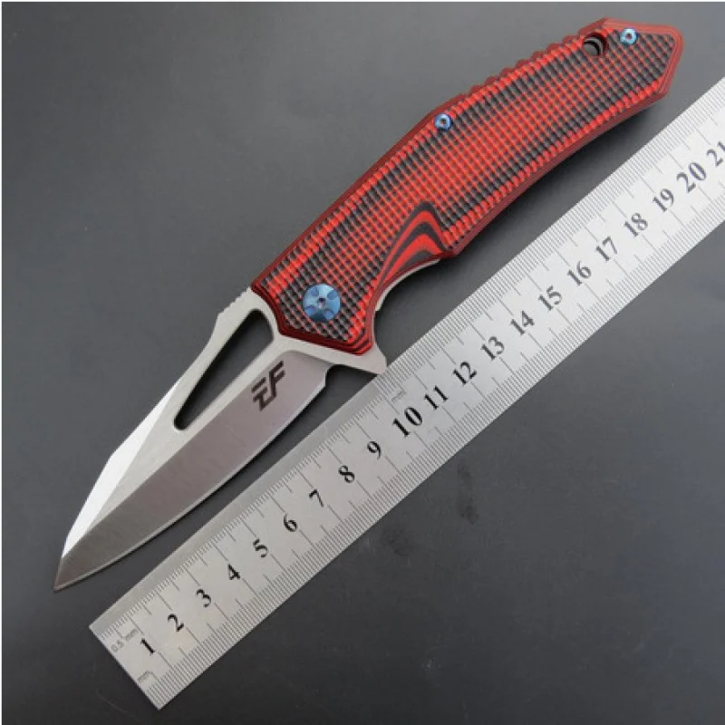 

EF918 Folding Knife D2 Blade G10 Handle Camping Hunting Knife Tacticsedc Outdoor Tools