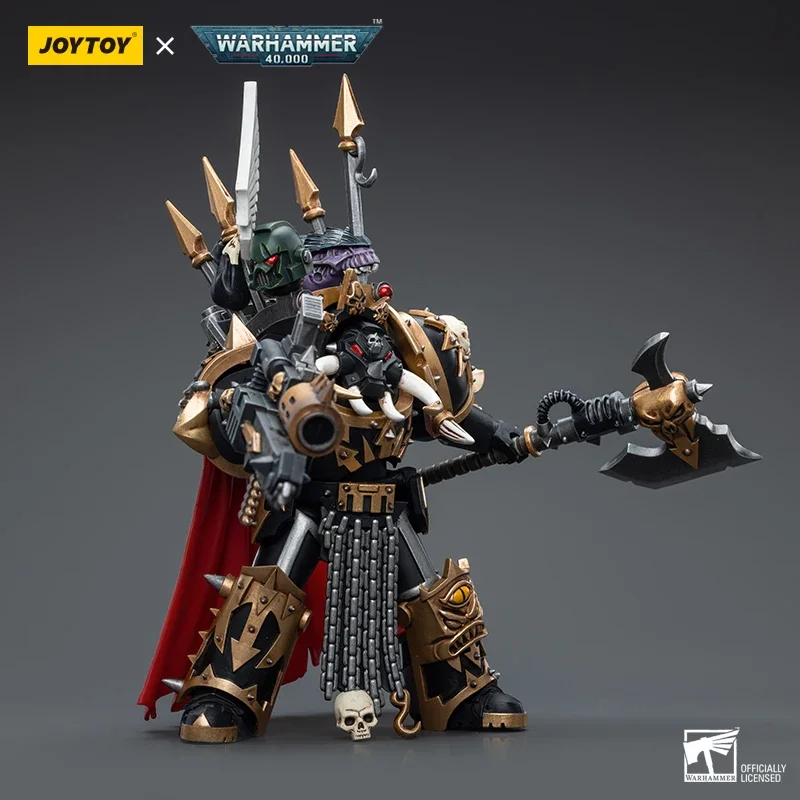 Фигурки JOYTOY 1/18 Warhammer 40K Chaos Space Marines Black Legion Lord in Terminator Armor коллекция аниме-моделей