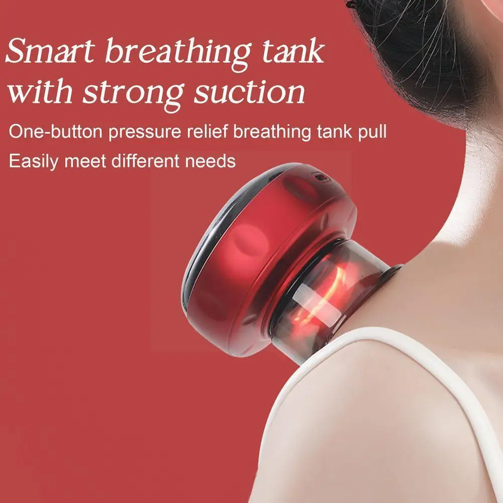 

Rechargeable Wireless Electric Heating Cupping Device, Bag With Gift Cable Essential Bottle/type-c Cotton/15ml Oil Data Fil Z1s9