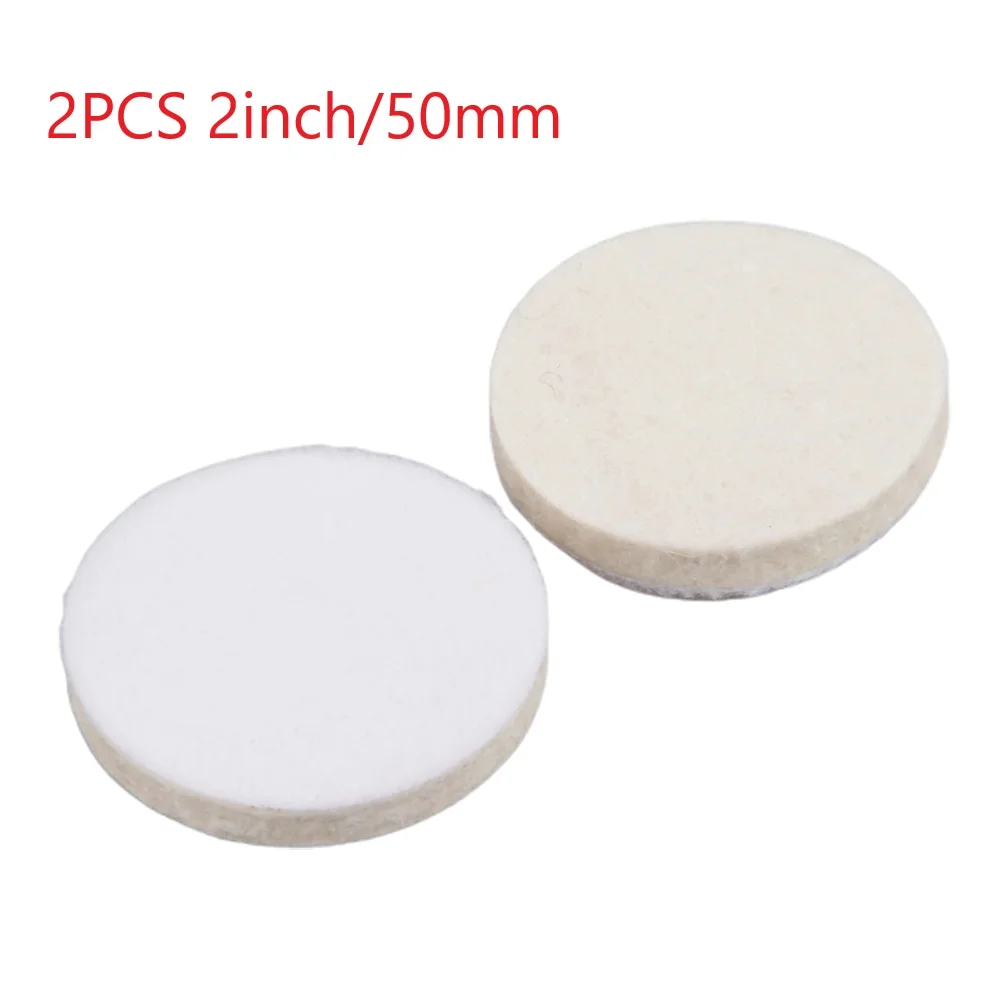 

2pcs 2 Inch Felt Polishing Buffing Round Grinding Wheel Wool Polisher Disc Pads For Metal Plastic Glass Wood Polishing Wheel