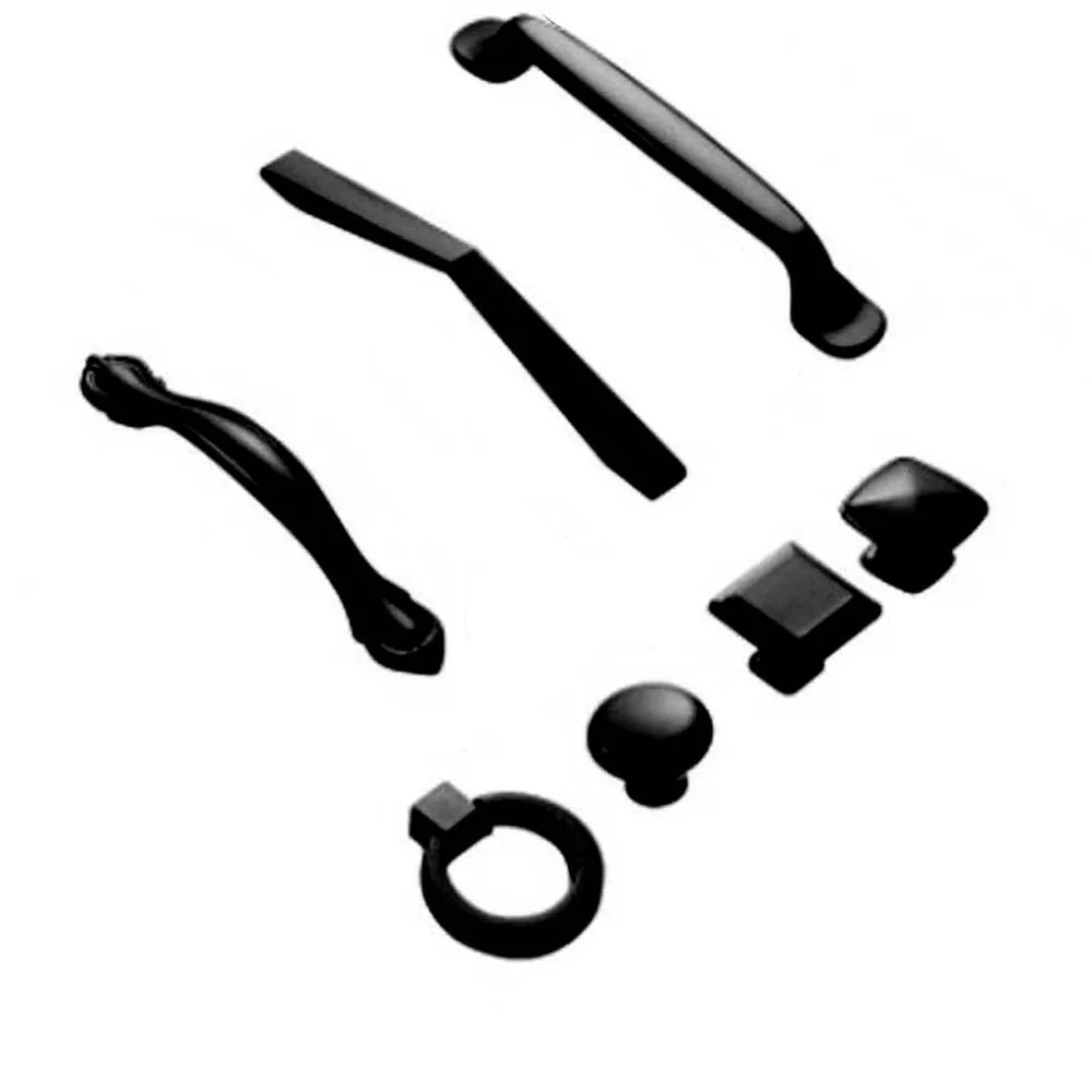 

Matt Black Solid Aluminum Alloy Furniture Cabinet Kitchen Drawer Wardrobe Handle