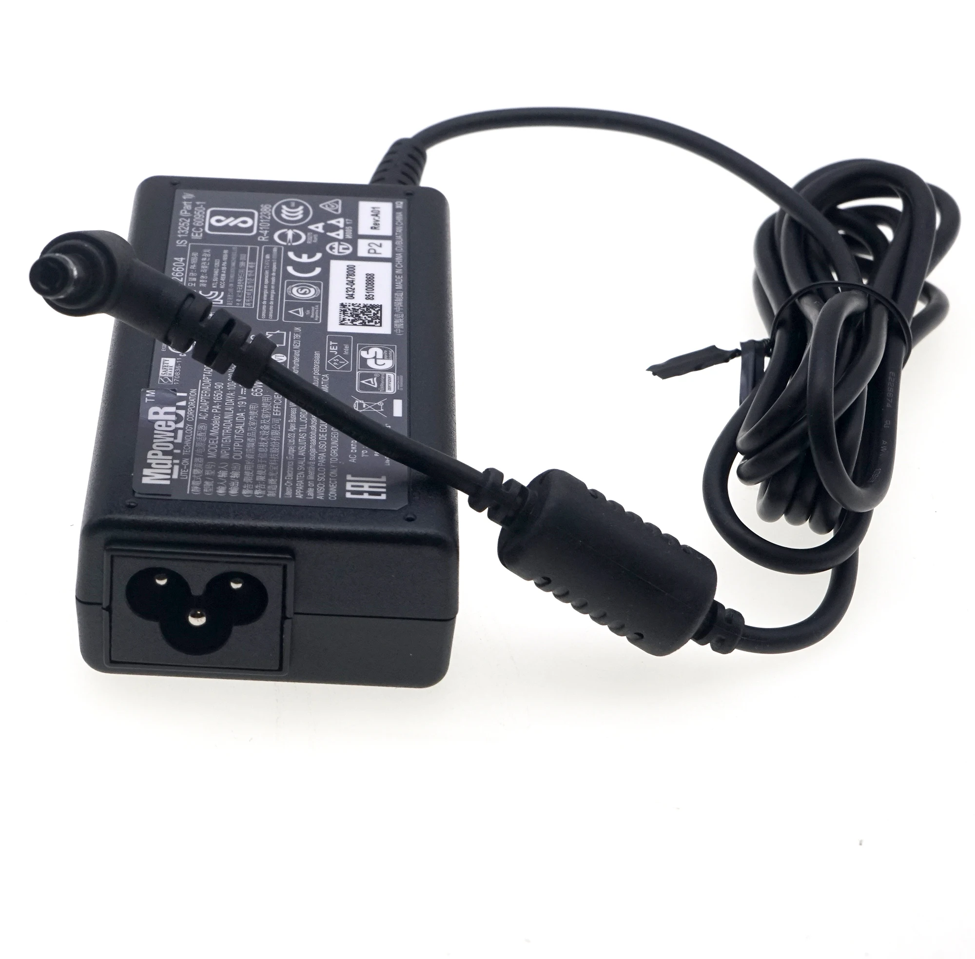 Фото Оригинальное зарядное устройство LITEON PA-1650-90 19 В 3,42 А 65 Вт PA-1650-91 для ноутбука ASUS TOSHIBA Satellite INTEL NUC №4