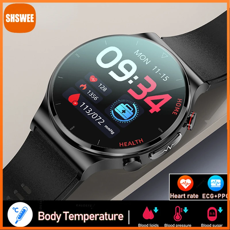 

Смарт-часы мужские с функцией измерения ЭКГ + ППГ, для Xiaomi Huawei 2022