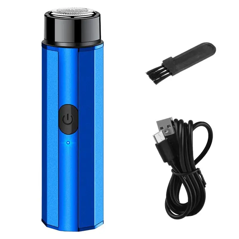 

Mini Travel Shaver Travel Men's Shaver Small Razor For Men USB Rechargeable Beard Shaver Pocket Size Shaver Washable Wet Dry Use