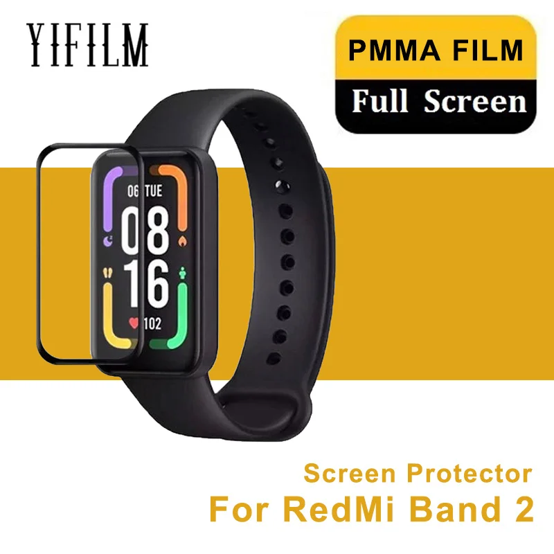 

Мягкая защитная пленка для экрана Redmi Band 2 Band2, пленка для защиты экрана, водонепроницаемая из ПММА, аксессуары для фильмов и часов, не стекло, 1 шт.