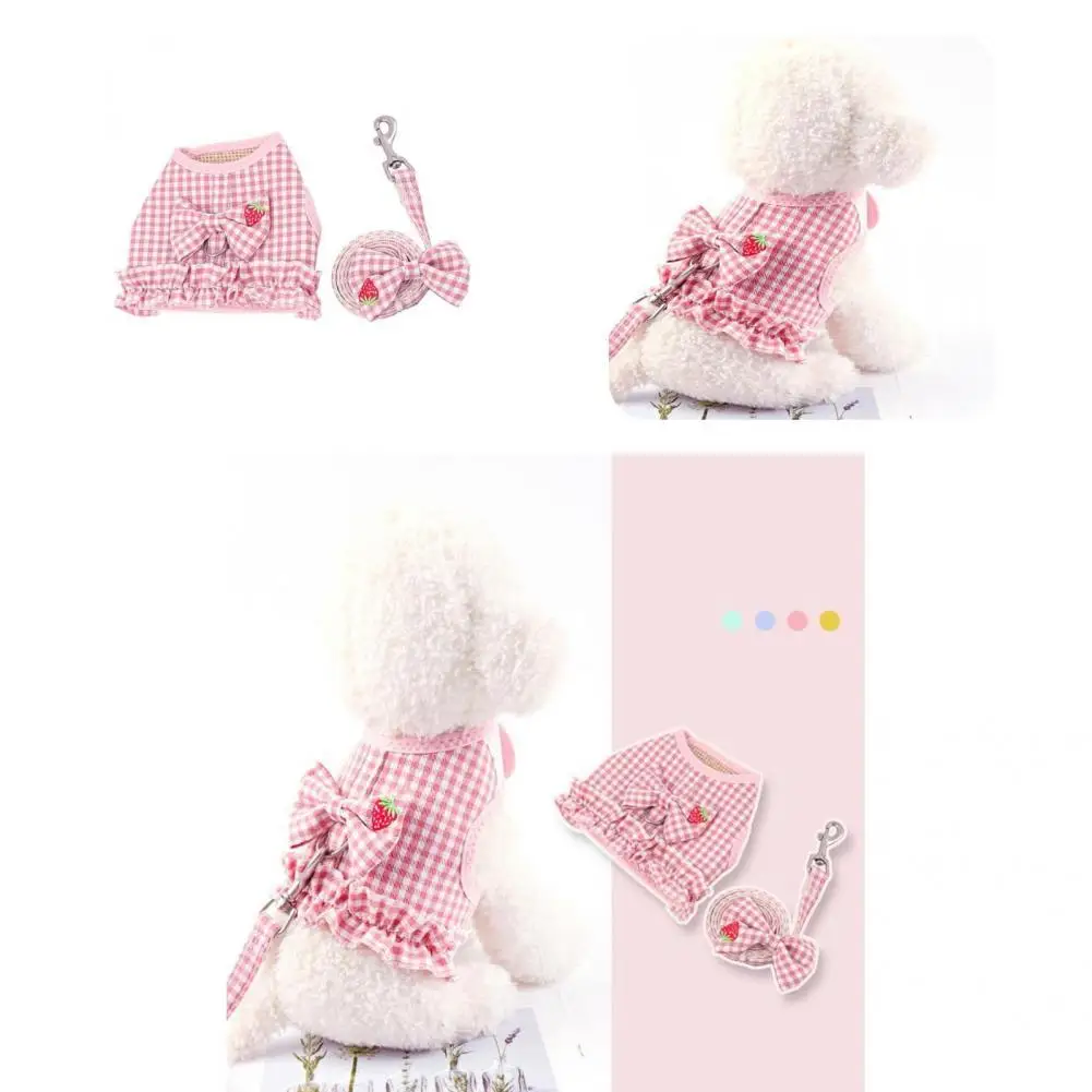 

Adjustable Not Easy Break Loose Good Toughness Dog Harness Leash for Street Wear