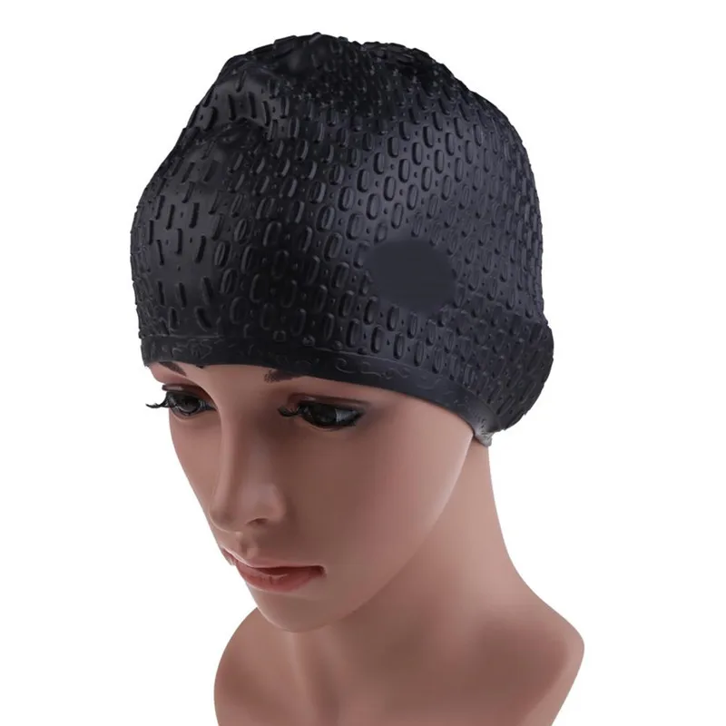 

Mens Womens Comfortable Sports Bathing Swimming Caps Adults Silicone Waterproof Swimming Cap Protect Ears Long Hair Pool Hat