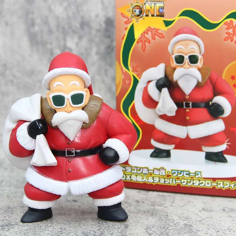 13 CM Anime Figure Dragon Ball Master Roshi Action Figurine Advent Calend Santa Claus Model Collection Christmas Toys Gift
