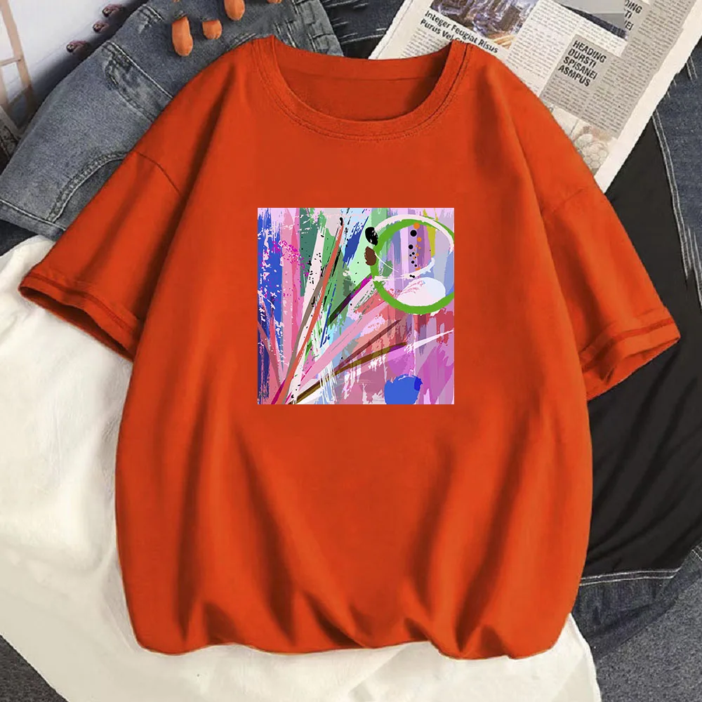 

Новинка 2022, футболка из 100% хлопка с круглым вырезом, женская летняя модная женская футболка с коротким рукавом, свободные женские рубашки в ...