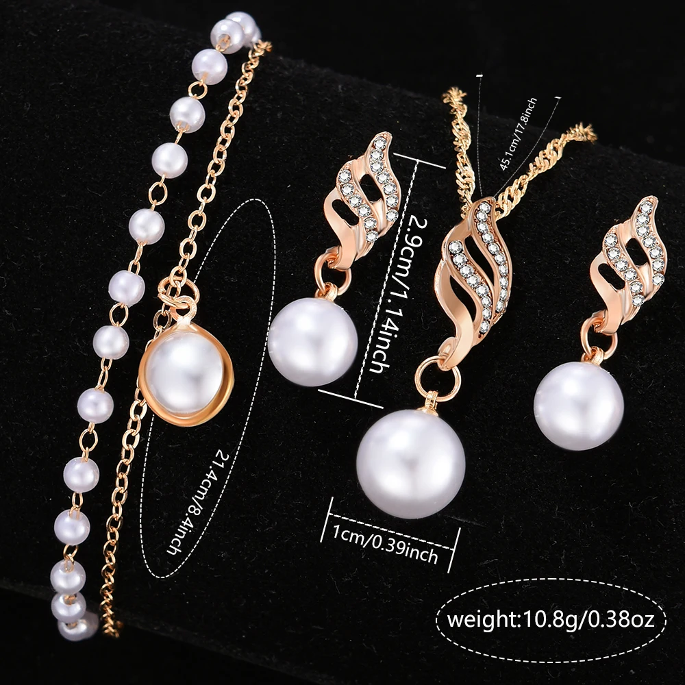 5 шт./комплект женские кварцевые часы с искусственным жемчугом