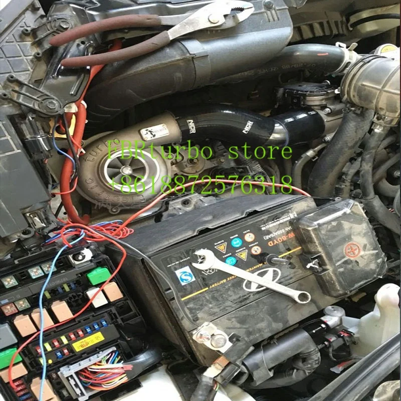 Универсальный 12-вольтовый Электрический турбонаддувной воздушный фильтр для