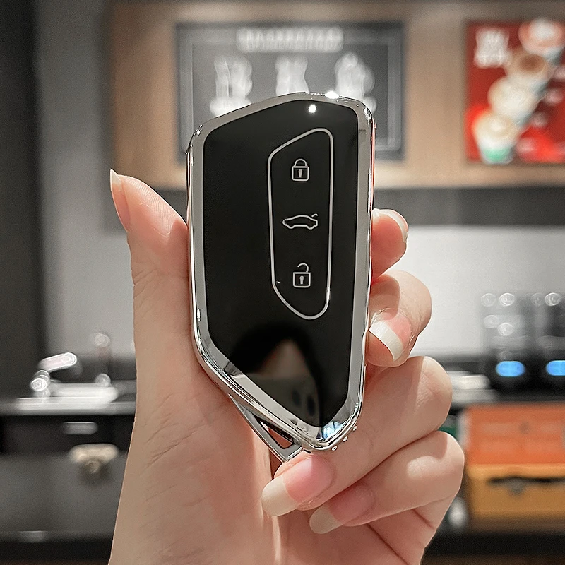 Чехол для ключей VW Volkswagen совместимый с Golf 8 ID4 ID3 ID5 ID6 Seat Leon MK 4 Skoda Octavia мягкие ключи