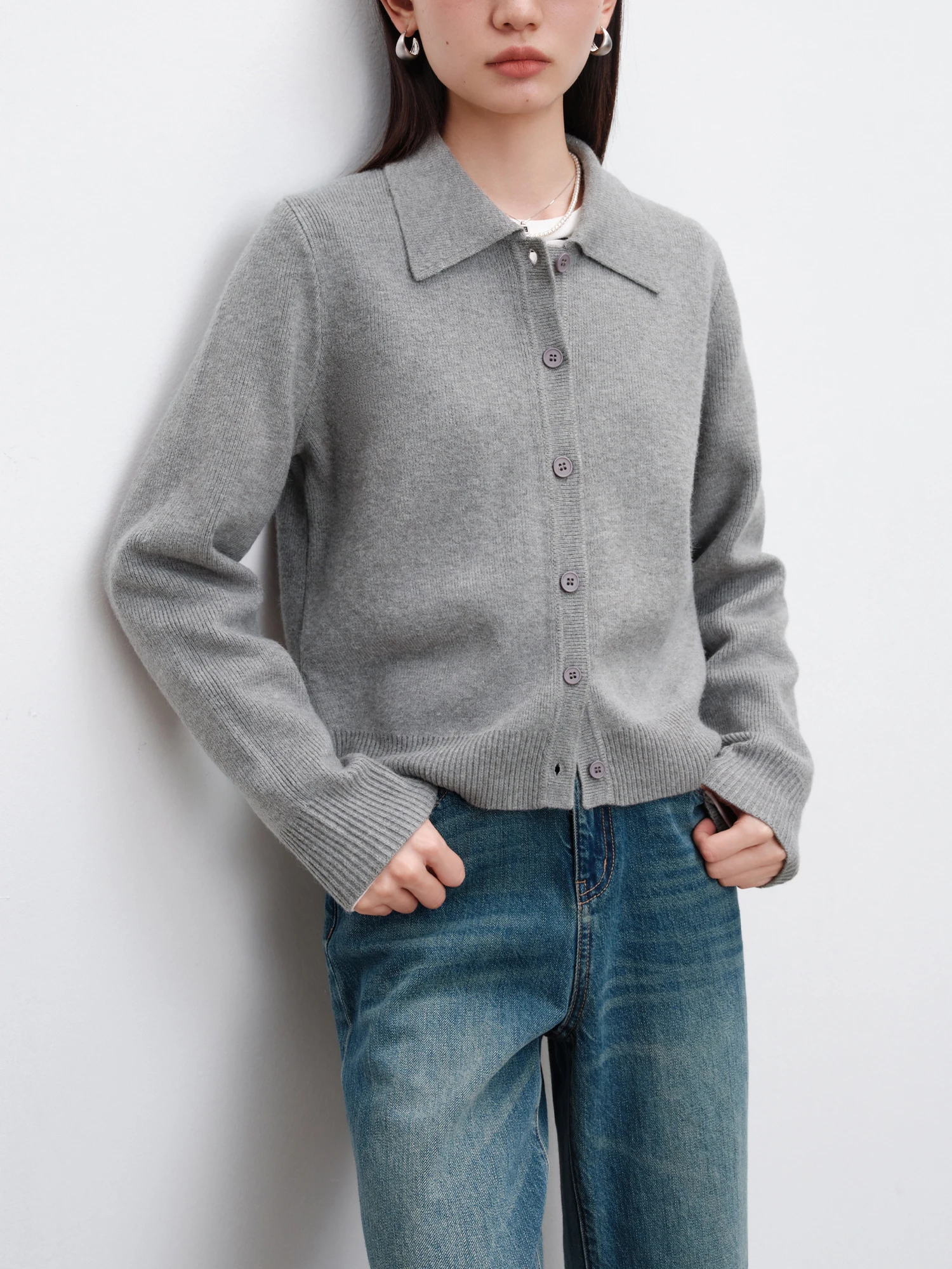 Женский вязаный кардиган ZIQIAO Cleanfit