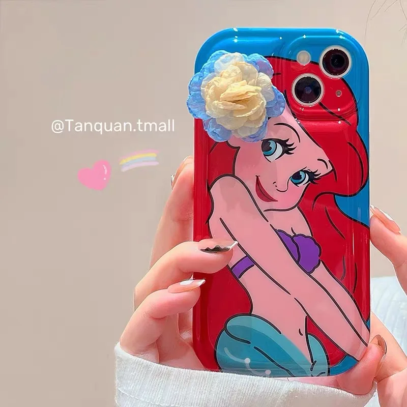 

Disney Princess For iPhone 13 12 11 Pro Max XR XS MAX 8 X 7 SE 2022 Phone Shockproof Case
